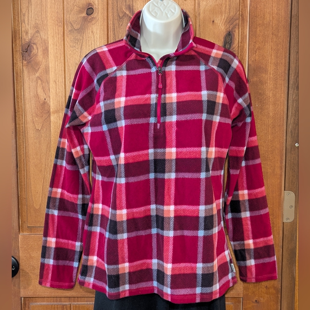 Eddie Bauer Plaid Quarter-Zip Pullover